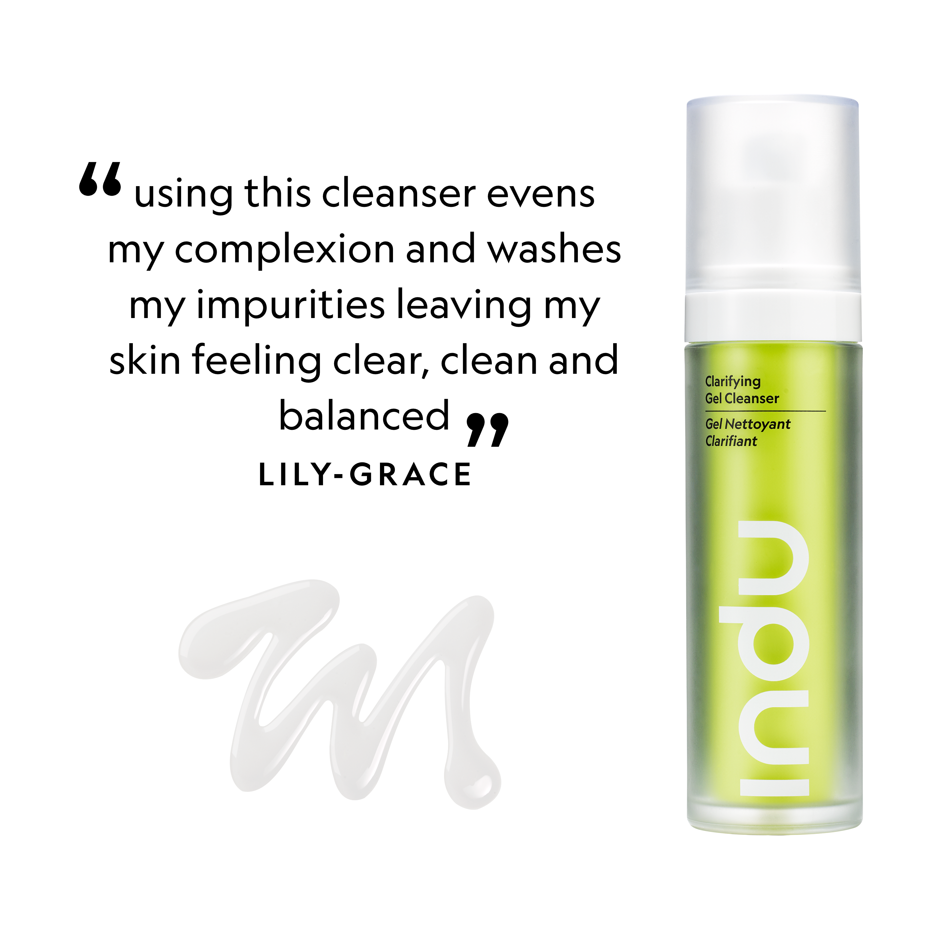 Clarifying Gel Cleanser Skincare Quote