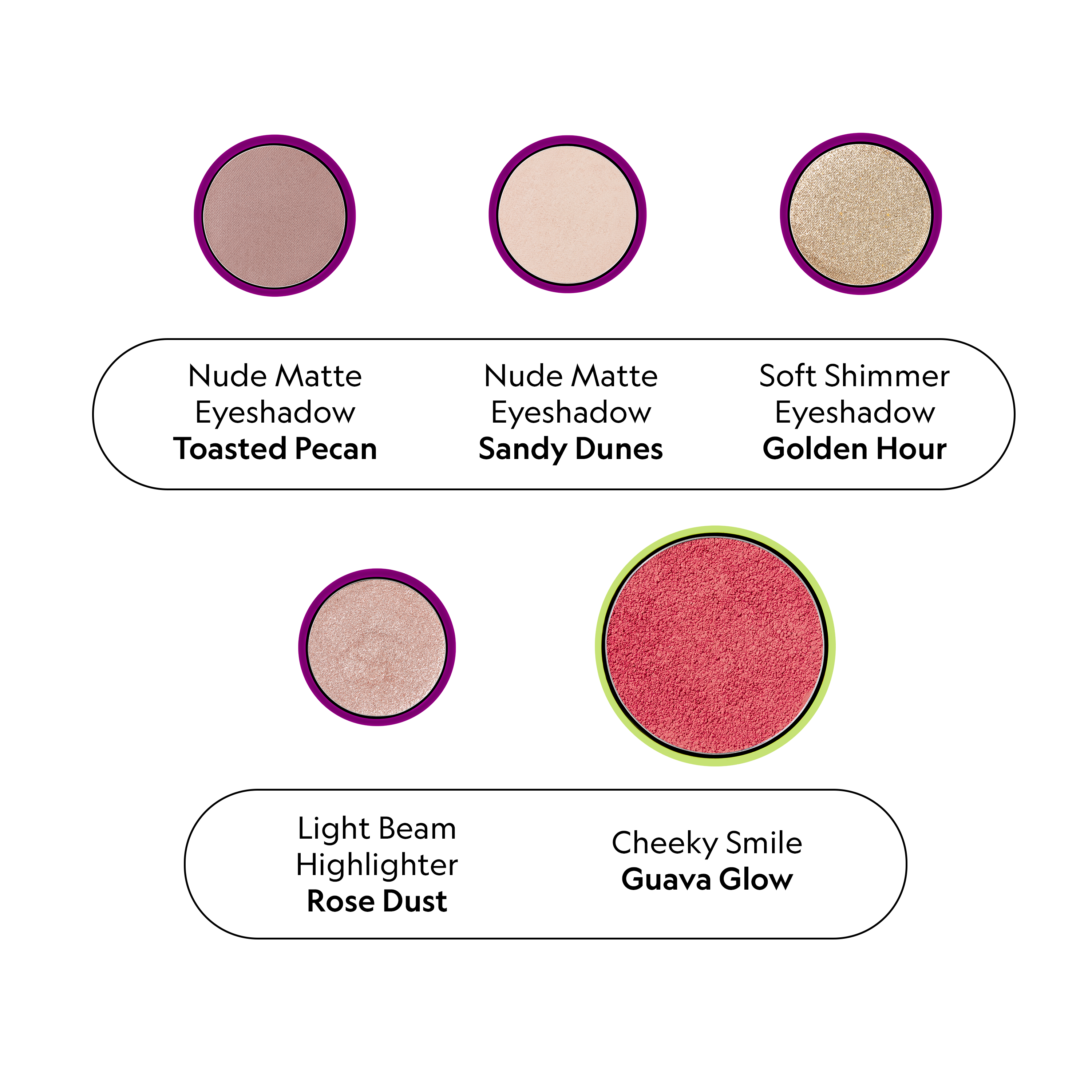 Everyday Natural Palette Edit Makeup contents