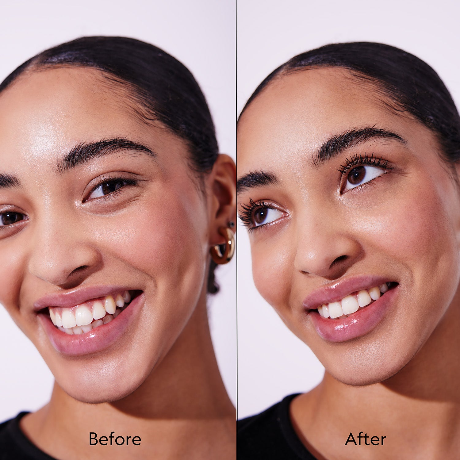 Nearly Natural Makeup Set Colourless model before and after