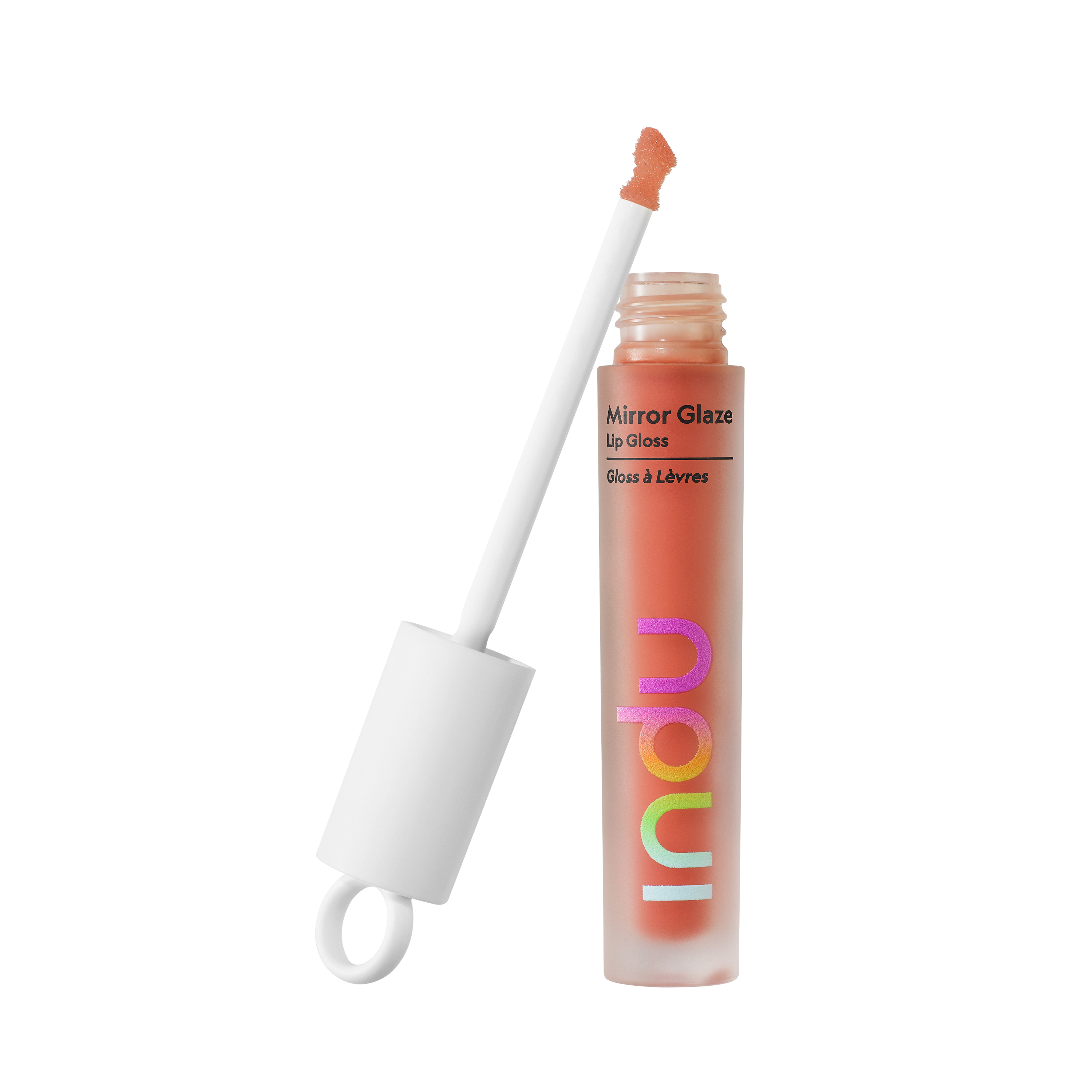 Mirror Glaze Lip Gloss - Peachy Nude Makeup open